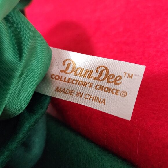 2 Dan Dee Santa Reindeer Christmas Stockings applique holiday whimsy 2011 - Picture 5 of 12